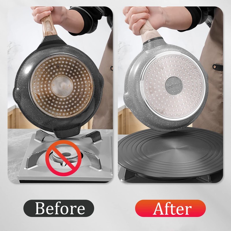 WUWEOT Gas Stove Diffuser Set of 2, 9.3'' & 11''