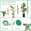 3 Pack Bendable Moss Pole 28" 48" 63" Monstera Plant