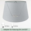Wogati® Premium Lampshade, E14/E27, Cotton, Various Sizes and Colours, Colour: