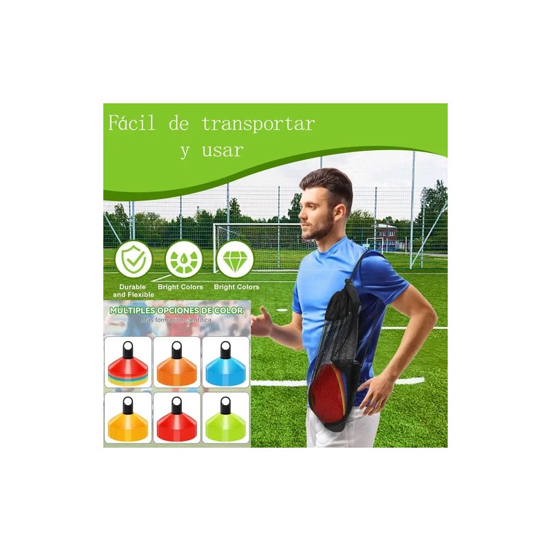Kit 50 Platos De Entrenamiento Deportivo 1 Porta Platos