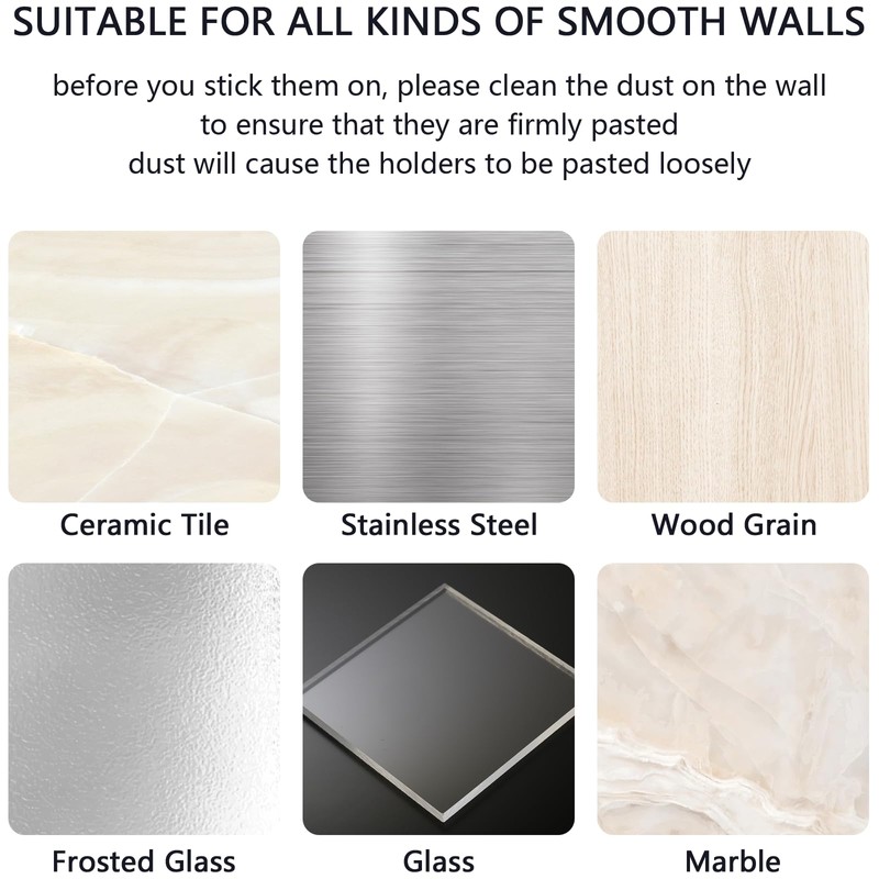 SIBRANT 2 Pcs Remote Control Holder Wall Mount, TV Controller