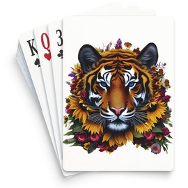 CafePress Sunflower Tiger Standard Size Playing Cards