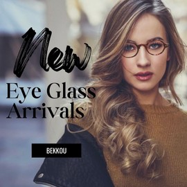 COLSUNOR Round Glasses, With Case, Blue Light Cut, Stylish, Lightweight, No Degree, Unisex, Date, PC Glasses, Eye Protection, No Fatigue, Round Frame, Vegan pattern