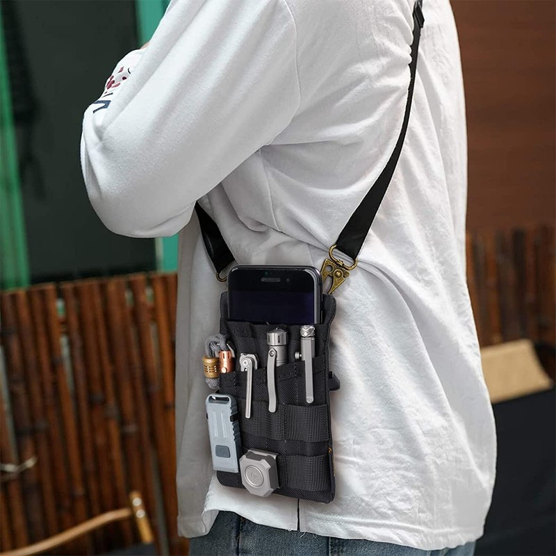 VIPERADE VE4 EDC Tool Bag, Nylon Pocket Organiser with 6