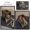 MisFox Camping Fireproof BBQ Grill Mat for Floor, Foldable Grill