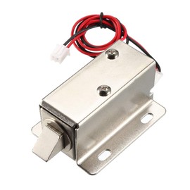 uxcell DC 12V 0.8A 11.4mm Electromagnetic Solenoid Lock Assembly for Electirc Lock Cabinet Door Lock