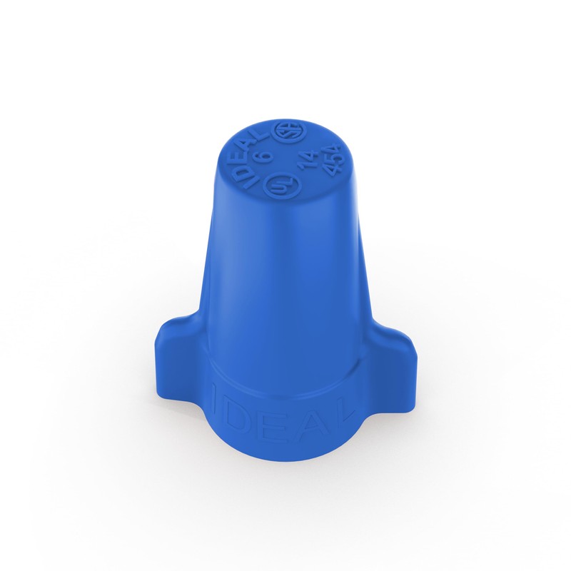 IDEAL Electrical 30-454P Wing-Nut Wire Connector, Model 454 Blue, (25/Bag)