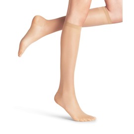 FALKE Women's Vitalize 20 DEN W KH Sheer With Compression 1 Pair Knee-High Socks, Skin colour (Cocoon 4059), 5.5-8