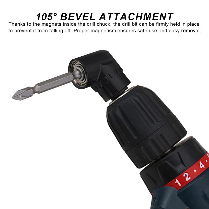 HERKINDNESS 105° Angle Screwdriver, Pack of 2, 1/4 Inch Angle