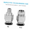 Baluue 2pcs PTFE Bowden Tube Extruder Connector PTFE Tube Coupler