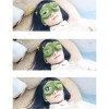 귀여운 개구리 학생 부드러운 꿀잠 안대x2개 직장인 숙면안대 수험생 Cute