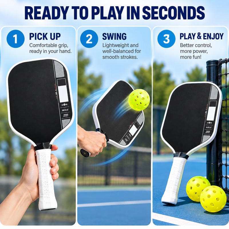 Pickleball Paddle for Competitive and Casual Play – T700 Carbon