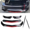 Front Bumper Lip Splitter Lower Spoiler Body Black+Red For Dodge