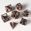 Metal DND Dice Set 7 Hollow 3D Dragon DND Dice