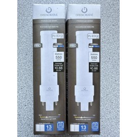 Greencreative NEW 2 pack GreenCreative 2 Pin GX23 LED Bulb 5.5w = 13w Equiv 550 Lumens 3500K