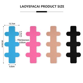 LAOYEFACAI Kinesiotape Pre-Cut Knee 8 Pieces Kinesiotape Waterproof Heel and Calf Muscles for Walking, Running and Jumping