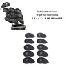10PCS Golf Club Head Cover PU Leather Protective Abrasion Resistant