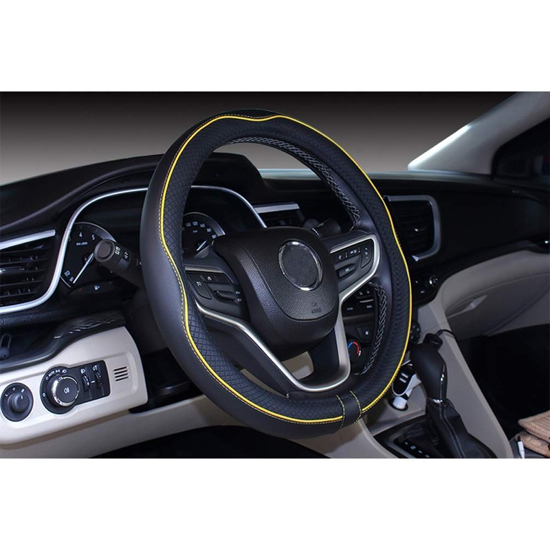 Mayco Bell Universal Standard Size Steering Wheel Cover Anti-Slip,Safety,Soft,Breathable,Durable,Full Surround,Comfortable