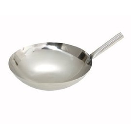 16" Hong Kong Style Stainless Steel Wok