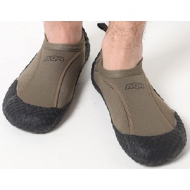 AQA KW4472N Marine Sports Shoes, Unisex, Snorkeling Shoes 3, Khaki/Black (48)