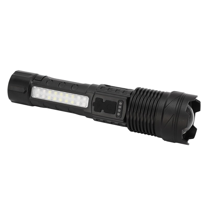 LED Bright Flashlight COB Work Light USB Rechargeable IPX4 Outdoor