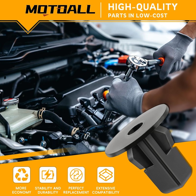 MOTOALL 90189-06013 MR971765 Hood Bumper Fender Liner Front Spoiler Trim