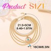 Nicute BohoTurquoise Anklet Gold Ankles Layered Foot Jewelry for Women
