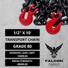 Falcon Cargo 1/2" X 10' Grade 80 Transport Binder Chain