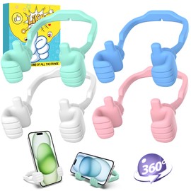 Thumbs Up Lazy Phone Stand Stocking Stuffers for Teens Girls Boys Adults Women Kids Cell Phone Stand Holder for Desk Men Gifts for Christmas Cool Stuff Gifts for Teenage Girls Boy Dad Mom Husband Wife
