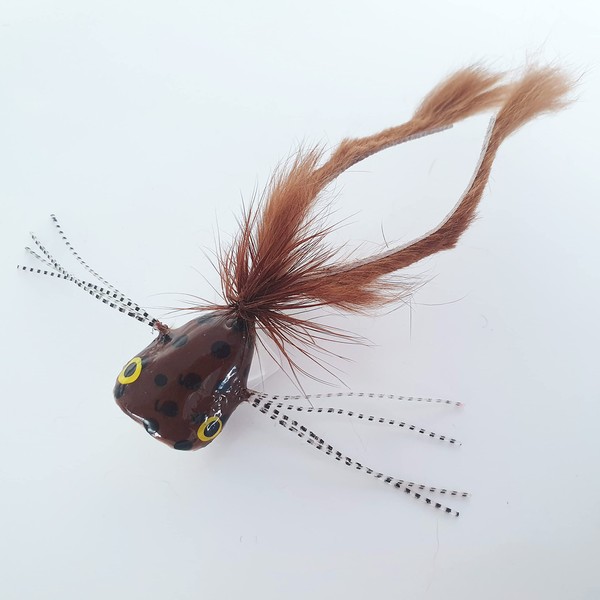 FISHIN ADDICT Frog pike fishing fly zonker Size 2 /