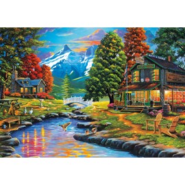 Buffalo Games - Geno Peoples - Dewie Hollow - 500 Piece Jigsaw Puzzle For Adults -Challenging Puzzle Perfect for Game Nights - Finished Size is 21.25 x 15.00