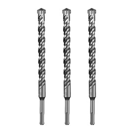 SALI SDS Plus Drill Bit Set 20 x 260 mm 3-Piece Hammer Drill Bit Set Concrete Drill Bit with 4 Carbide Tips and Precise Quick Drilling in Concrete Accessories Hammer Drill for Reinforced Concrete,
