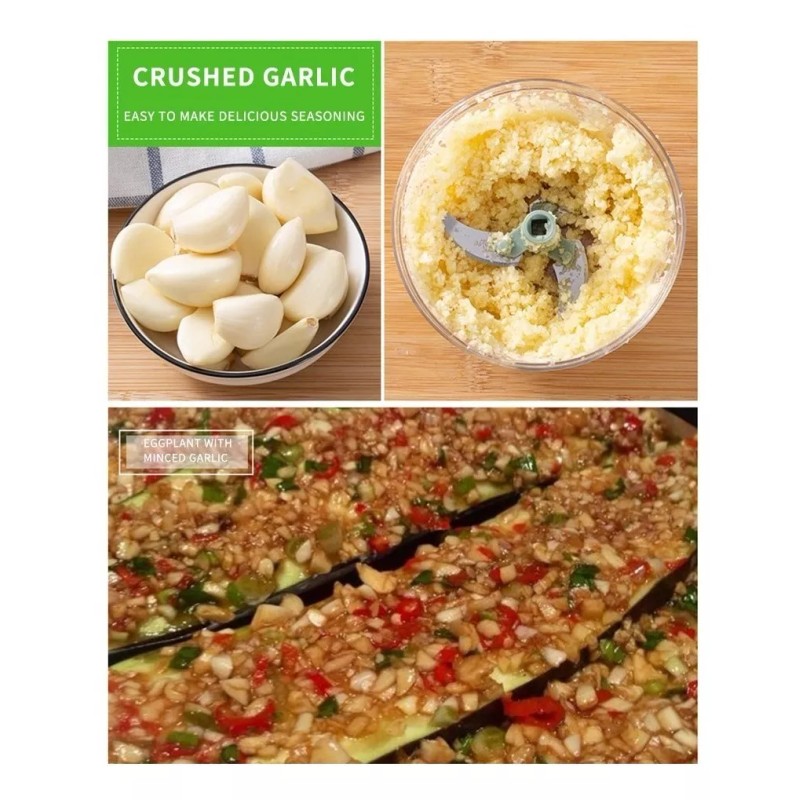 24x7 Cortador Moledor Picador Verduras Frutas Manual Chopper