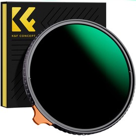 K&F Concept 55mm Variable ND Filter ND3-ND1000 (1.5-10 Stops), 28-Layer Coatings HD Optical Glass Adjustable Neutral Density Filter for Camera Lens(Nano-X Series)