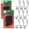 SHATCHI 32Pcs Giant Black Gutter Hooks for Outdoor Hanging Christmas