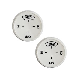2PCS Baseboard Heater Thermostat Temperature Control Dial Knob Replacement, Baseboard Heater Knob, Wall Heater Board Knob, White