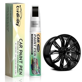 Gloss Black Rim Touch Up Paint for Jeep,Wheel Scratch Repair Kit for Curb Rash, Rim Repair Kit Color Match Jeep Gloss Black Wheel Paint,Long lasting, Resists Water, Uv Rays