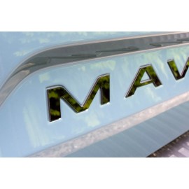 Unbranded Gloss Black Tailgate Insert Letters Badge For MAVERICK Emblem 2022-2024