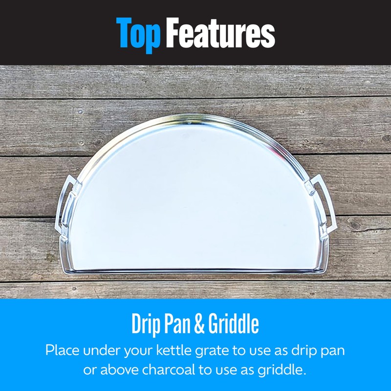 SnS Grills Drip 'N Griddle Pan 26" - Extra Large