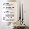 Pickood 10-Inch Tall Dripless Taper Candles Set of 4 -