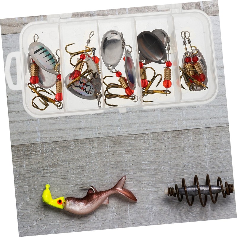 Gatuida 1 Set Fishing Hooks Portable Angling Kit with Fish