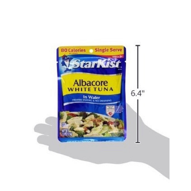 StarKist Albacore White Tuna in Water, 2.6-Ounce Pouch (Pack of