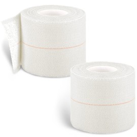 2 Rolls Adhesive Elastic Tape Bandage Tape Wrap Flexible Stretch Bandages for Sports Ankle, Knee and Wrist Sprains(White,2 Inch Wide)