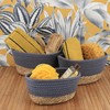 Classic Cotton Storage Baskets Organizer Padang Bins Stackable for Shelves-