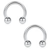 Ruifan 316L Surgical Steel U-Shaped & Horseshoe Nose Septum Hanger