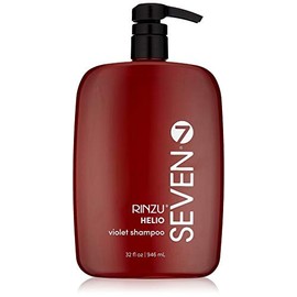 SEVEN Hair Care Rinzu Helio Violet Shampoo for Women & Men with Green Tea & Amino Acid, Purple Shampoo for Blonde Hair & Brassiness, Sulfate + Paraben