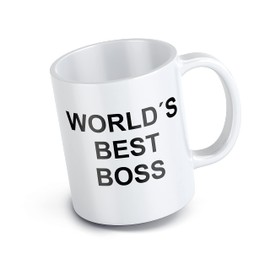 Taza The Office World's Best Boss Dunder Mifflin Taza para Café de 11 Oz (326 ml) Taza Sublima de Alta Calidad y Cerámica Gruesa. No se Despinta, Perfecta para Regalo, Ideal para Casa u Oficina.