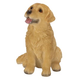 Oubia Mini Sitting Golden Retriever 5 x 3.8 x 5.5 cm Doll Figurine Figurine Animal Garden Decoration Realistic Cute Dog Dog H17166