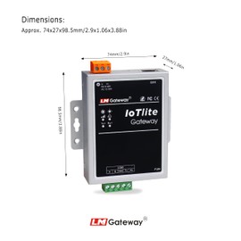 LM Gateway 101 IoT-Lite - Industrial Gateway IoT Gateway with RS-485, Ethernet, Modbus, BACnet, OPC UA, IEC 104, MQTT Gateway, IOT Gateway