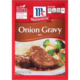 McCormick Onion Gravy Mix, 0.87 oz (Pack of 12)
